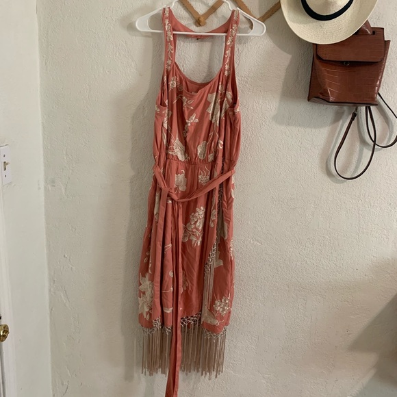 Anthropologie A+ Lucille pink embroidered dress - Picture 3 of 6